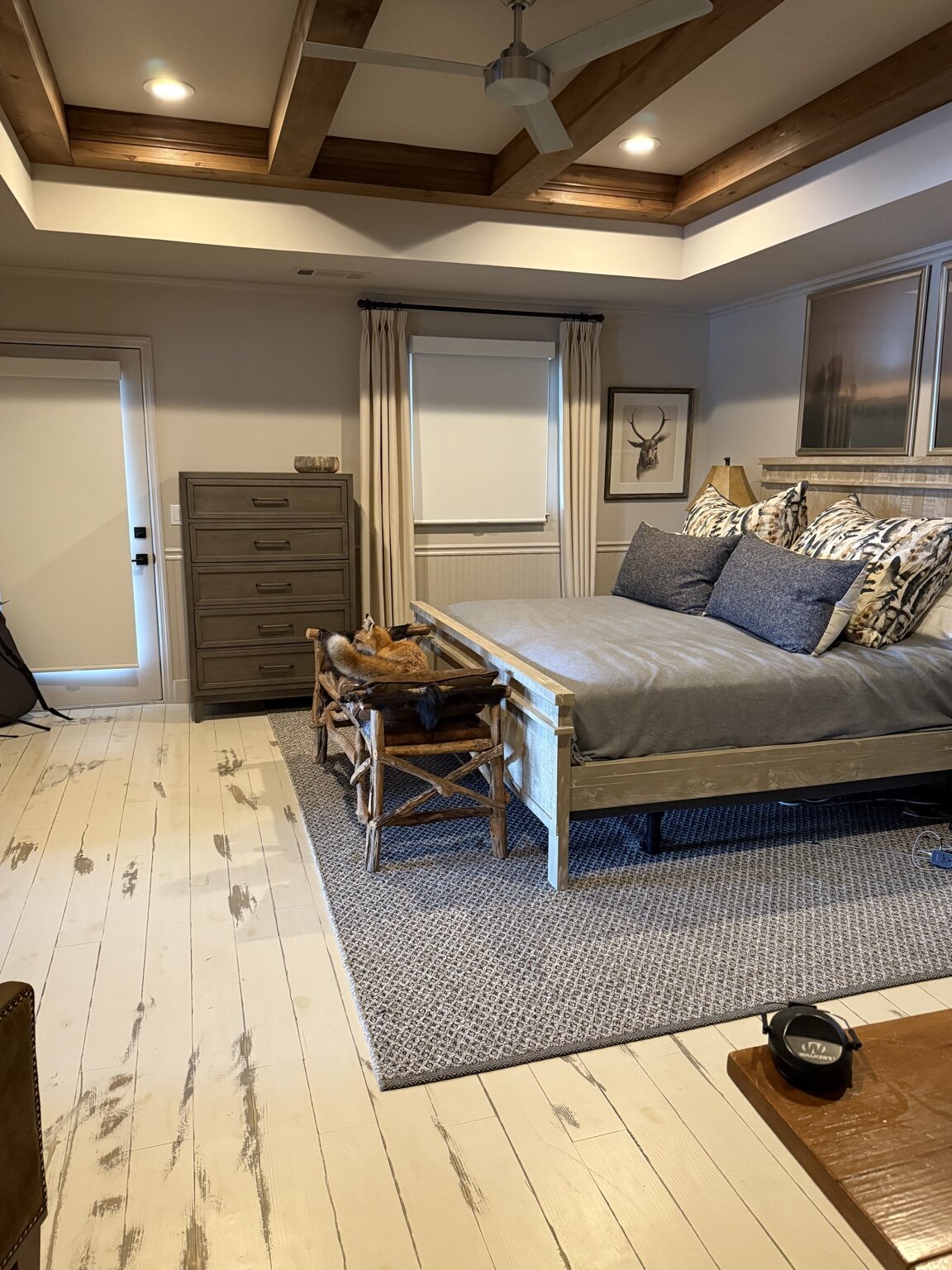 Farmhouse Master Bedroom with King Bed